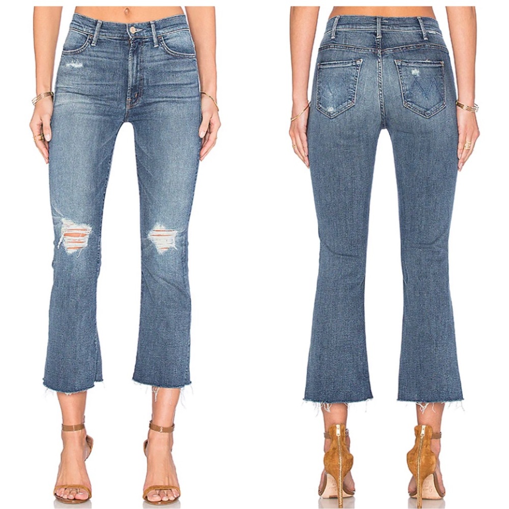MOTHER Hustler Ankle Fray Distressed Jeans - Picture 6 of 14
